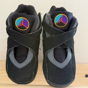 Jordan Kids Black and Gray Sneakers